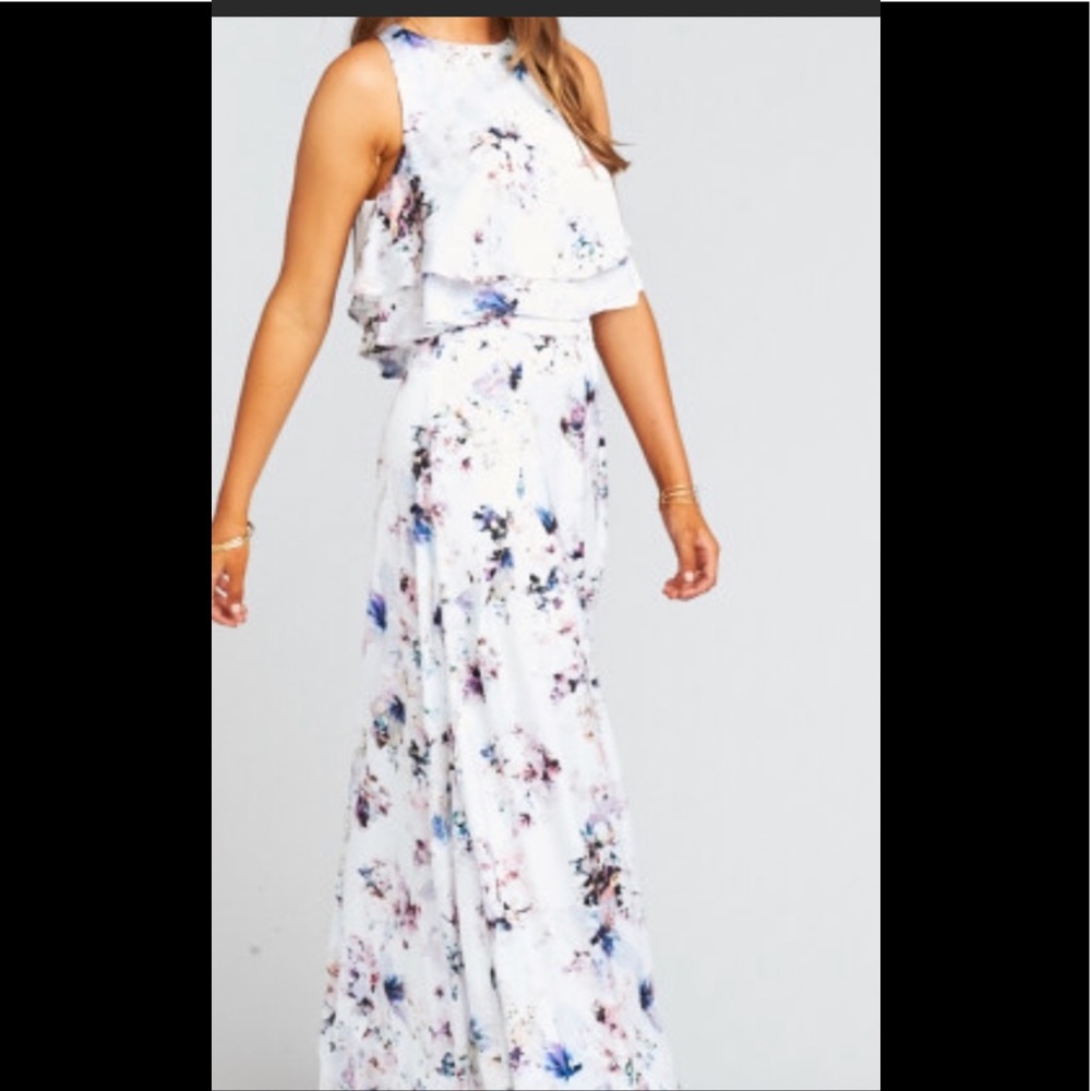 Show Me Your MuMu Princess Di Ballgown Maxi Skirt in Bouquet Beauty Sz X…